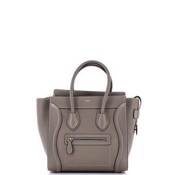 Luggage Bag Grainy Leather Micro