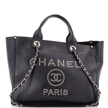 Deauville Tote Studded Caviar Small