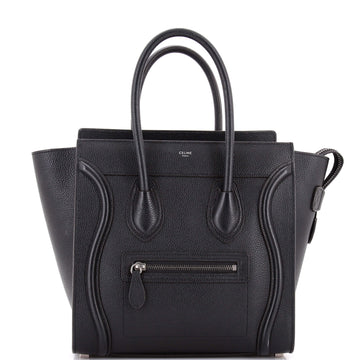 Luggage Bag Grainy Leather Micro