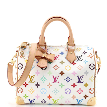 x Takashi Murakami Speedy Soft Bandouliere Bag Monogram Multicolor 25