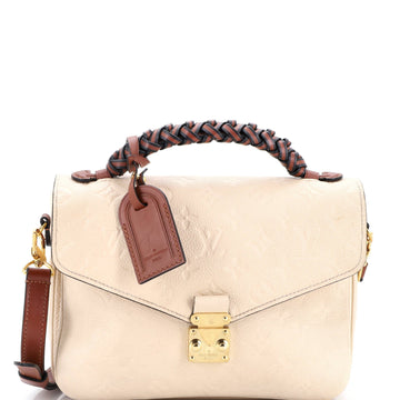 Braided Handle Pochette Metis Monogram Empreinte Leather