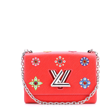 Twist Handbag Limited Edition Flower Embellished Epi Leather MM