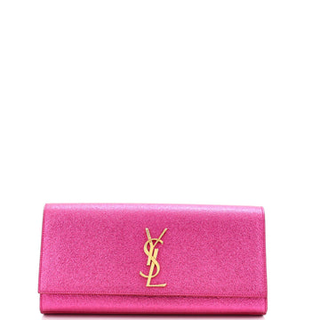 Classic Monogram Clutch Metallic Calfskin Long