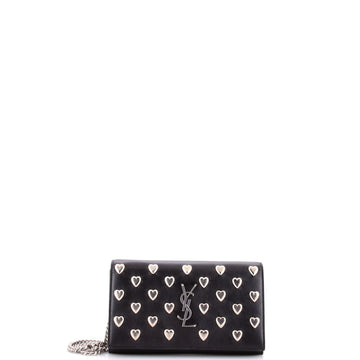 Classic Monogram Wallet on Chain Studded Leather