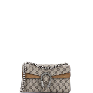 Dionysus Bag GG Coated Canvas with Crystal Embellished Metal Small