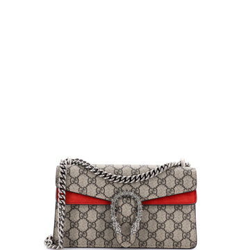 Dionysus Bag GG Coated Canvas with Crystal Embellished Metal Small