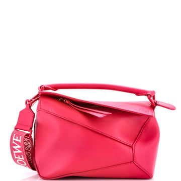 Monochrome Puzzle Edge Bag Leather Small