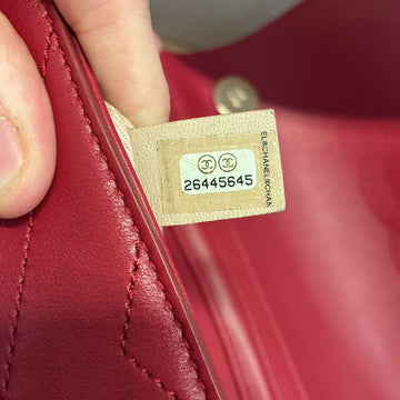 Coco Chevron Backpack Stitched Leather Small