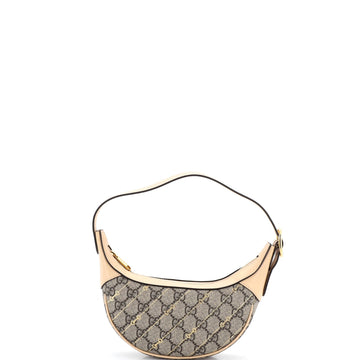 Ophidia Half Moon Bag Print GG Coated Canvas Mini