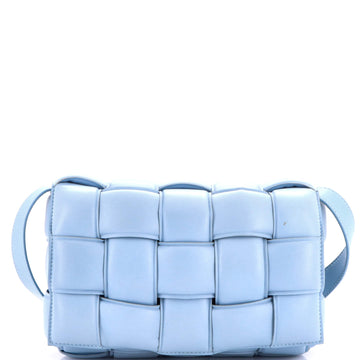 Cassette Crossbody Bag Padded Maxi Intrecciato Leather Small