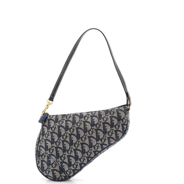 Vintage Saddle Bag Diorissimo Canvas Mini