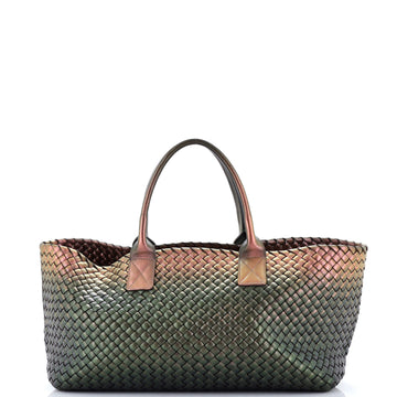 Cabat Tote Intrecciato Iridescent Nappa Medium
