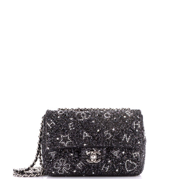 Classic Flap Bag Crystal Strass Mini