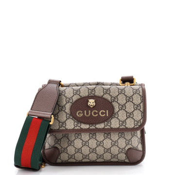 Neo Vintage Flap Messenger GG Coated Canvas Small