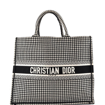 Book Tote Houndstooth Canvas Large