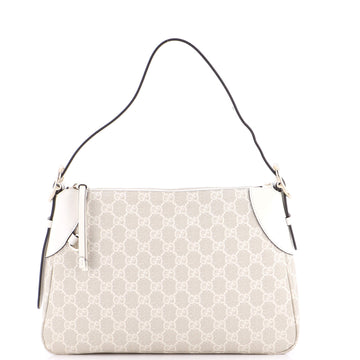 Emblem Shoulder Bag GG Coated Canvas with Leather Medium