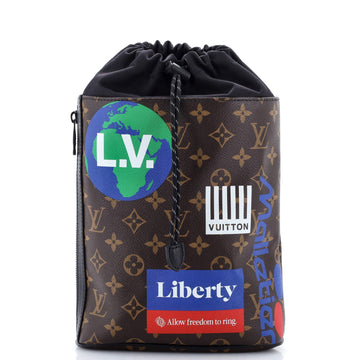Chalk Sling Bag Limited Edition Logo Story Monogram Canvas