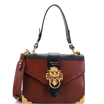 Animalier Cahier Convertible Shoulder Bag Leather Medium