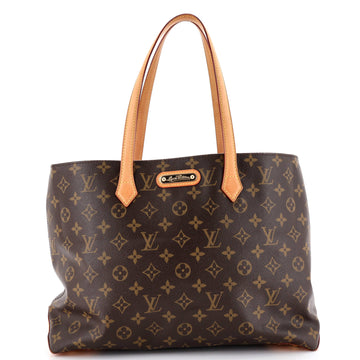 Wilshire Handbag Monogram Canvas MM