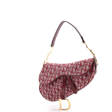 Vintage Saddle Bag Diorissimo Canvas Medium