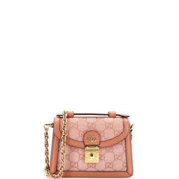 Ophidia Flap Top Handle Bag GG Coated Canvas Mini