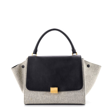 Trapeze Bag Leather and Felt Medium