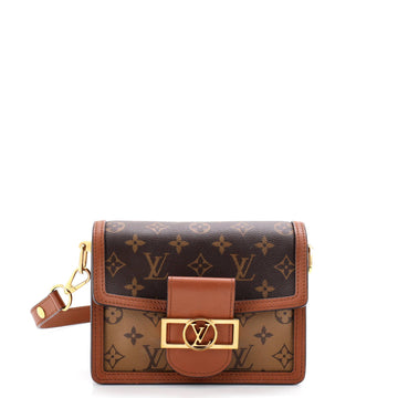 Dauphine Shoulder Bag Reverse Monogram Canvas Mini