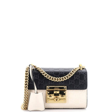 Padlock Shoulder Bag Guccissima Leather Small
