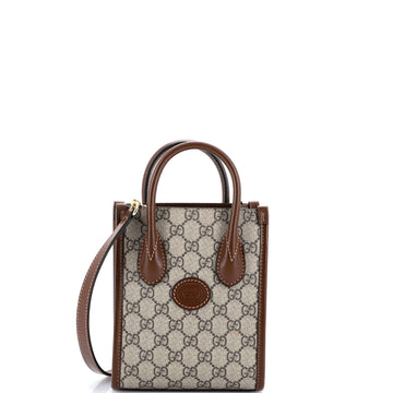 Interlocking G Patch Tote GG Coated Canvas Mini