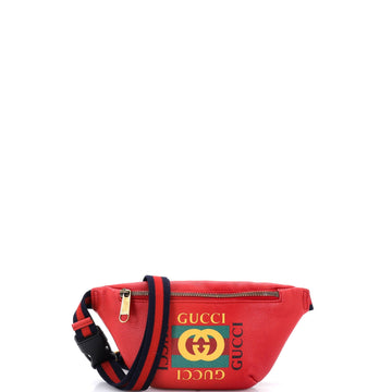 Logo Belt Bag Printed Leather Small