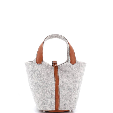 Picotin Lock Bag Felt with Leather PM