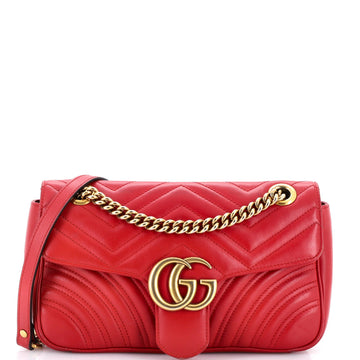 GG Marmont Flap Bag Matelasse Leather Medium