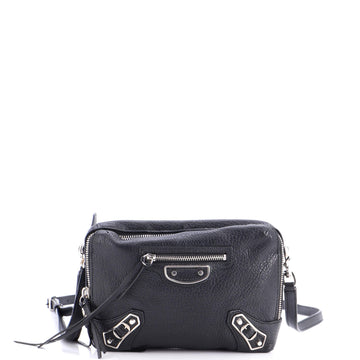 Classic Studs Chain Reporter Crossbody Bag Leather XS