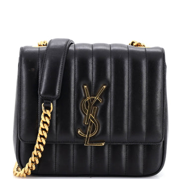 Vicky Crossbody Bag Vertical Quilted Leather Medium