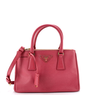 Galleria Double Zip Tote Saffiano Leather Small