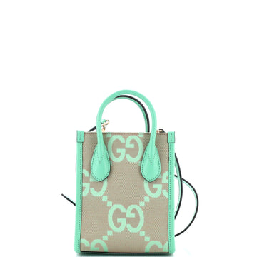 Vertical Tote Jumbo GG Canvas Mini
