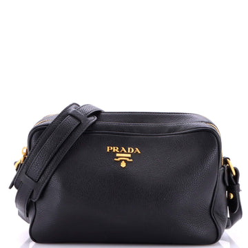 Double Zip Camera Bag Vitello Daino