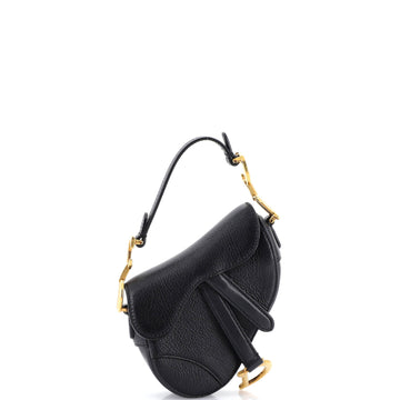 Saddle Handbag Leather Micro
