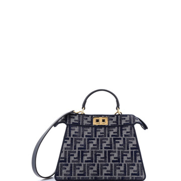 Peekaboo ISeeU Bag Zucca Velvet Jacquard Small