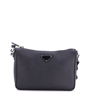 Re-Edition Zip Messenger Bag Saffiano Leather Small