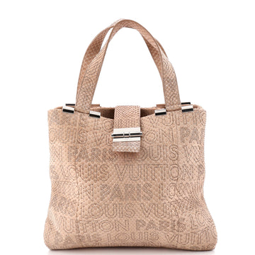Delphes Tote Perforated Python