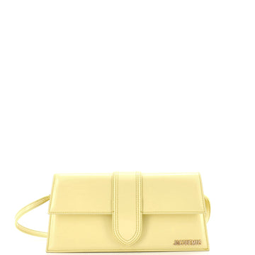 Le Bambino Top Handle Flap Bag Leather Long