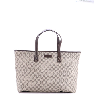 Plus Tote GG Coated Canvas with Leather Large