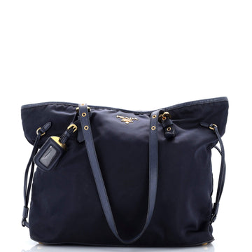 Belted Tote Tessuto and Leather Medium
