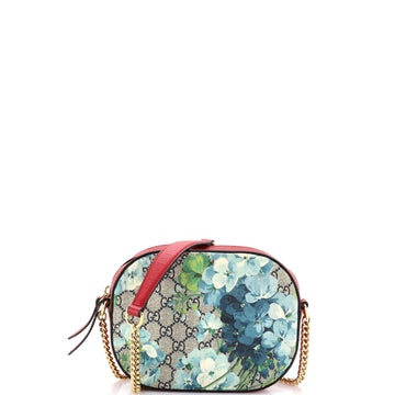 Chain Crossbody Bag Blooms Print GG Coated Canvas Mini