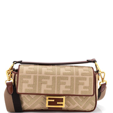Baguette NM Bag Zucca Embroidered Canvas Medium