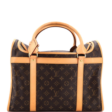 Dog Carrier Bag Monogram Canvas 40