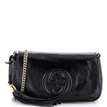 Soho Chain Crossbody Bag Patent Medium