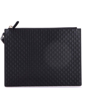 Wristlet Pouch Microguccissima Leather Medium