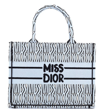 Miss Dior Book Tote Embroidered Canvas Medium